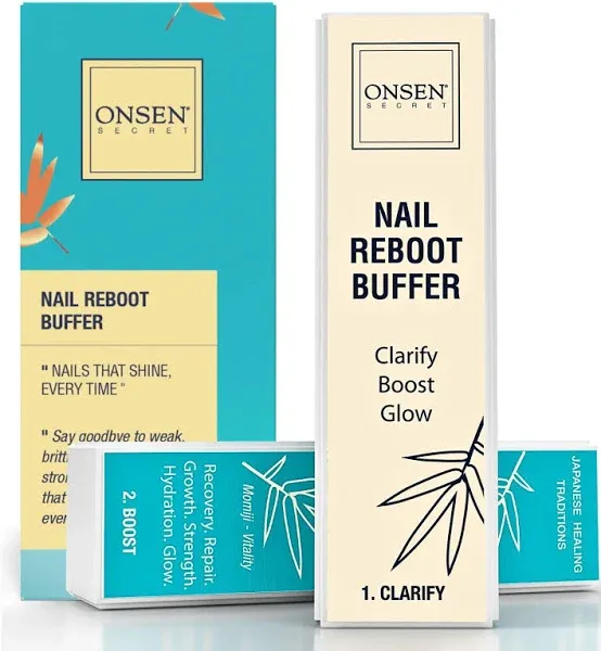 Onsen Professional Nail Buffer, Ultimate Shine Nail Buffing Block with