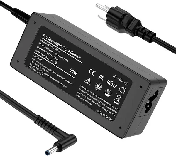 65w 45w Laptop Charger Fast Charging Compatible For Hp Envy Pavilion Stream Prob