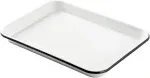 Tablecraft 10347 White Enamel 1/4 Size Sheet Pan