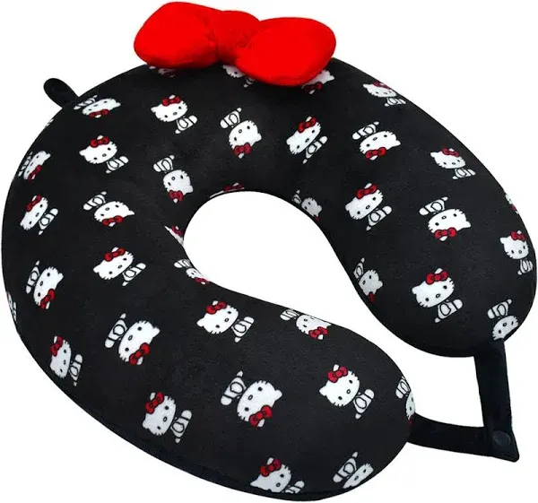 Ful Hello Kitty Portable Travel Neck Pillow, Black