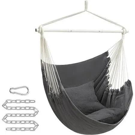 SONGMICS Hammock Chair with 2 Cushions