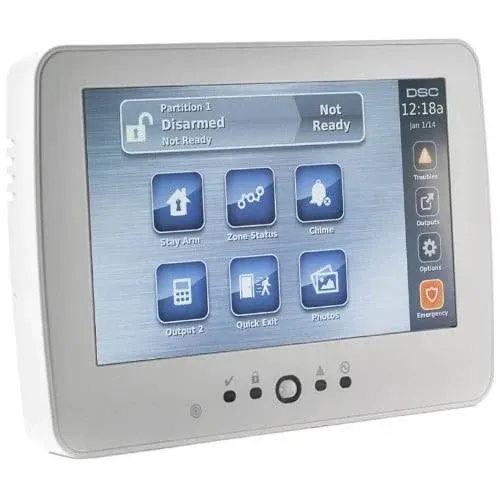 DSC HS2TCHP - 7 inch Touchscreen Alarm Keypad with Prox Support