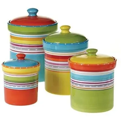 Certified International Mariachi 4 Piece Kitchen Canister Set