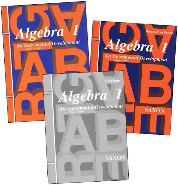 Algebra 1: An Incremental Development (third Edition)