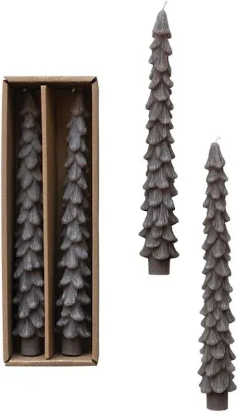 Creative Co-op Tree Shaped Taper Candles