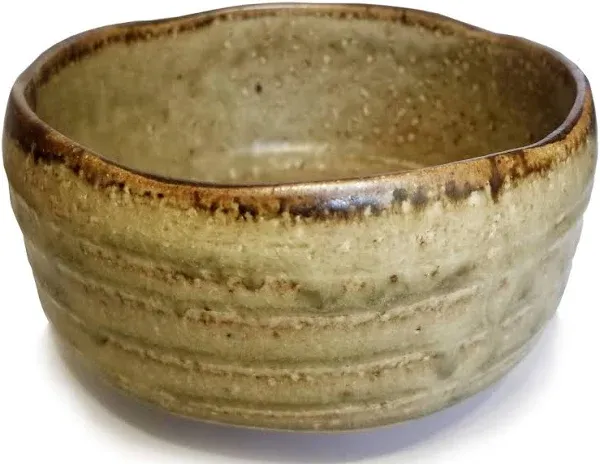 Mino Ware Handmade Clay Chawan Matcha Bowl