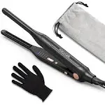 Wavytalk 3/10" Small Flat Iron, Pencil Flat Iron for Short Hair, Pixie Cut and B