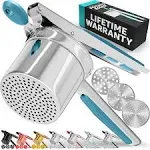 Potato Ricer with 3 Discs Turquoise