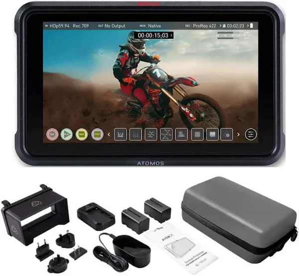 Atomos Ninja V 4Kp60 10bit HDR Daylight Viewable 1000nit Portable Monitor ...