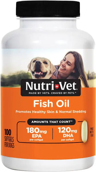 Nutri-Vet Fish Oil Softgels for Dogs