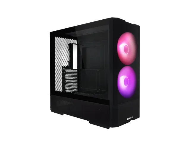 LIAN LI LANCOOL 207 Compact ATX RGB Gaming Computer Case, Tower Chassis w/ 2x140mm  ARGB,2x120mm PWM Fans Pre-Installed, reinventing ATX Layout / Tempered Glass Side Panel (Black) --- LANCOOL 207RX