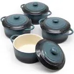 Kook 12 oz Stone Ombre Mini Casserole Dishes (Set of 4)