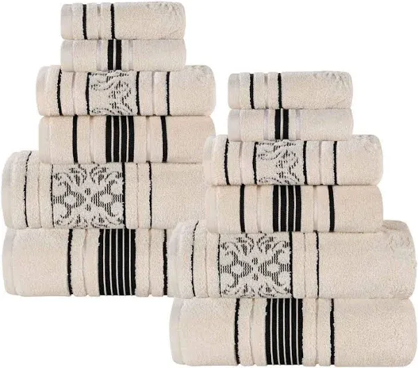 Superior Sadie Zero Twist Floral Towel Set