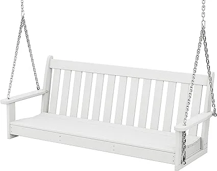 POLYWOOD 60" Vineyard Swing - White