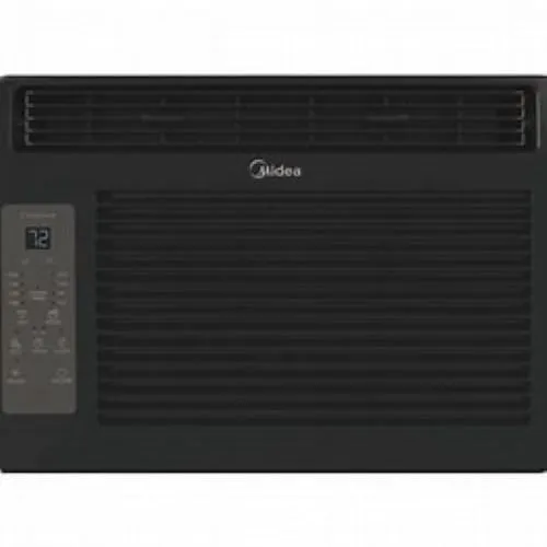 Midea 5,000 BTU 150 Pies Cuadrados Aire Acondicionado de Ventana con Control Remoto, Negro, MAW05R1WBL-T