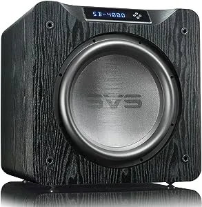 SVS SB-4000 Subwoofer – 13.5” Driver, 1,200 Watts RMS – Premium Black Ash