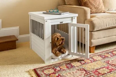 New Age Pet InnPlace Dog Crate - Antique White Small