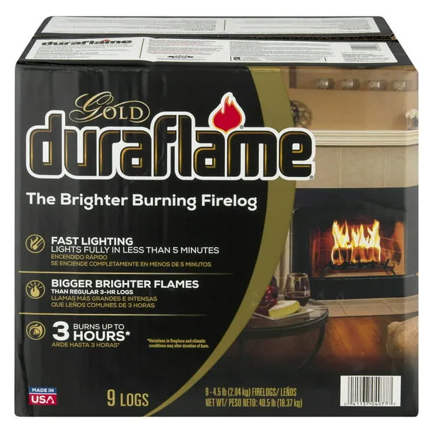 Duraflame Gold 4.5lb 3-hr Firelog (9-Pack)