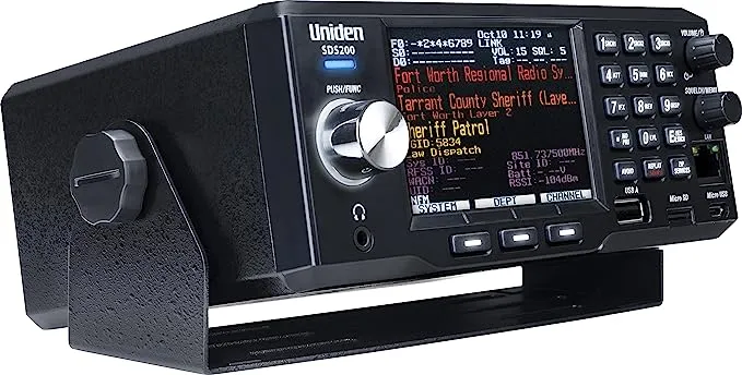 Uniden SDS200 Advanced X Base/Mobile Digital Trunking Scanner, Incorporates The Latest True I/Q Receiver Technology, Best Digital Decode Performance in The Industry