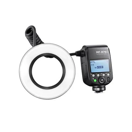 Godox MF-R76C/S/N TTL 2.4 Macro Ring Flash Light Speedlight for Nikon Canon Sony