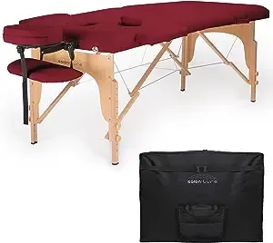 Saloniture Professional Portable Folding Massage Table with Carrying Case