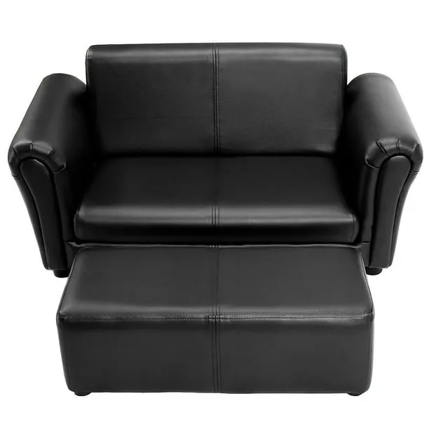 Costway Kids Sofa Armrest Chair Couch Lounge in Black