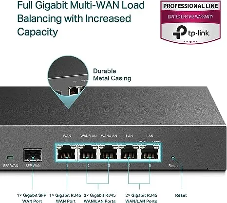 TP Link ER7206 SafeStream Gigabit Multi Wan VPN Router