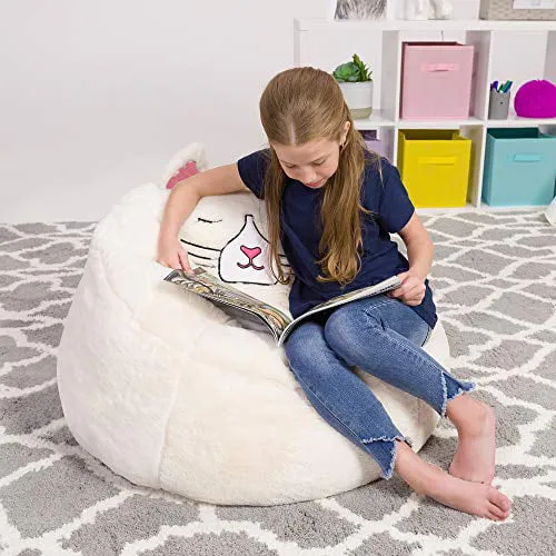 Posh Creations Cute Soft and Comfy Bean Bag Chair for Kids