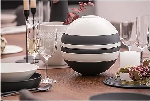 La Boule  Black & White 7 Piece Set for 2