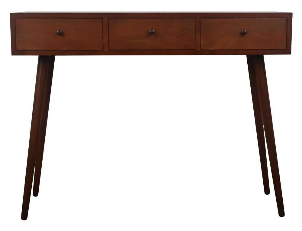 Decor Therapy Mid Century Midcentury Light Walnut Console Table Lowes.com