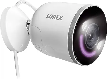 Lorex 4K Indoor/Outdoor Wi-Fi Security Camera with Smart Security Lighting W881AAD-E