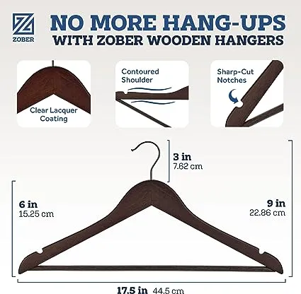 Zober Wooden Hangers