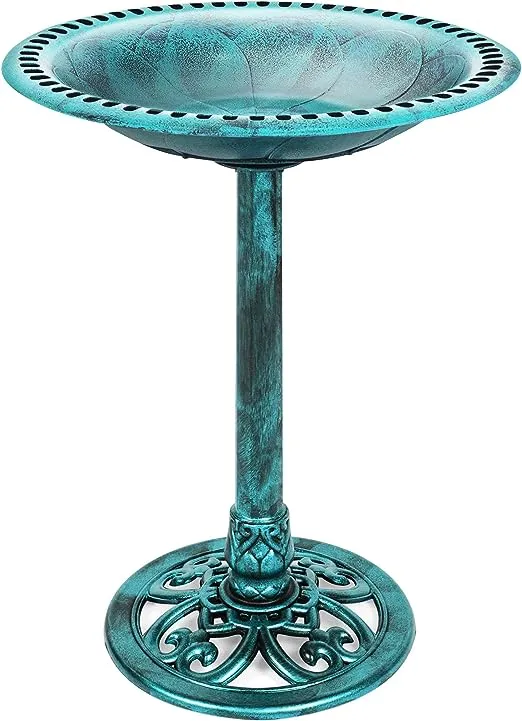 Pedestal Copper Birdbath