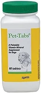 Pet Tabs Original Formula Vitamin Supplement 60 Count