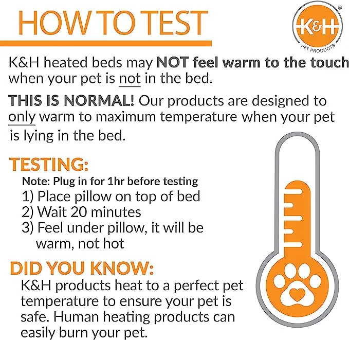 K&H PET PRODUCTS Outdoor Small Animal Heated Pad for Rabbits and Small Animals Tan 9 X 12 Inches