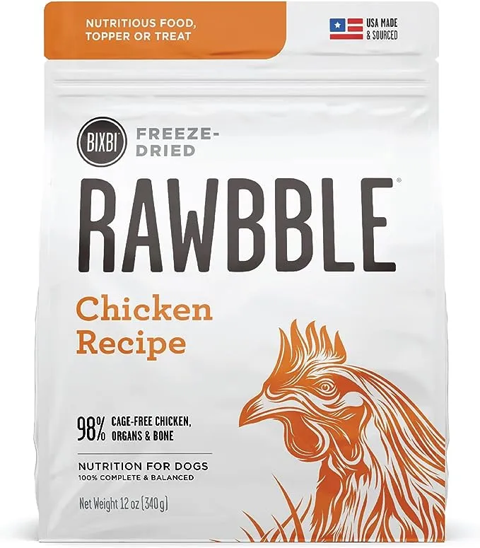 Bixbi Rawbble Beef Recipe Freeze-Dried Dog Food