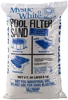 Mystic White II Swimming Pool Filter Sand - 50lb Bag