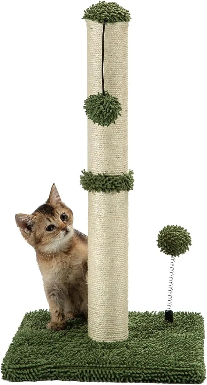 MECOOL 34” Tall Cat Scratching Post Premium Basics Kitten Scratcher Sisal Scratc