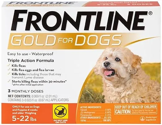 Frontline Gold for Dogs 89-132 lbs 3 Month Pack