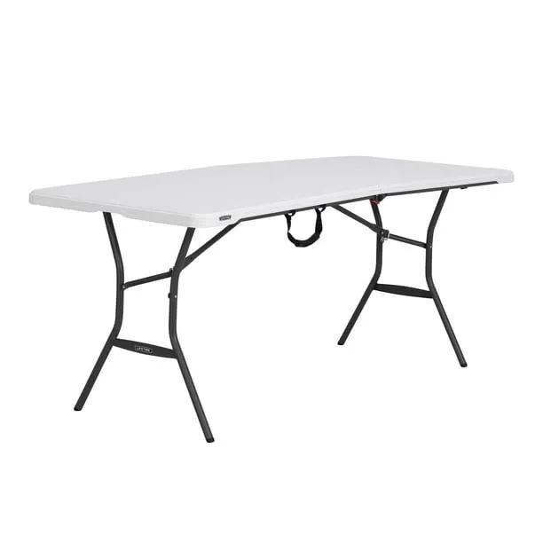 Lifetime 5 Foot Rectangle Fold-in-Half Table