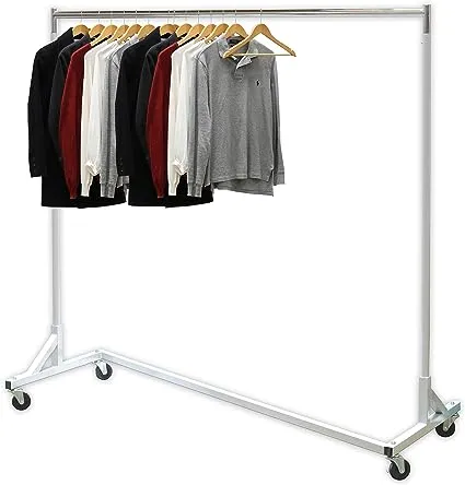 SimpleHousewar<wbr/>e Commercial Z Base Garment Rack Black