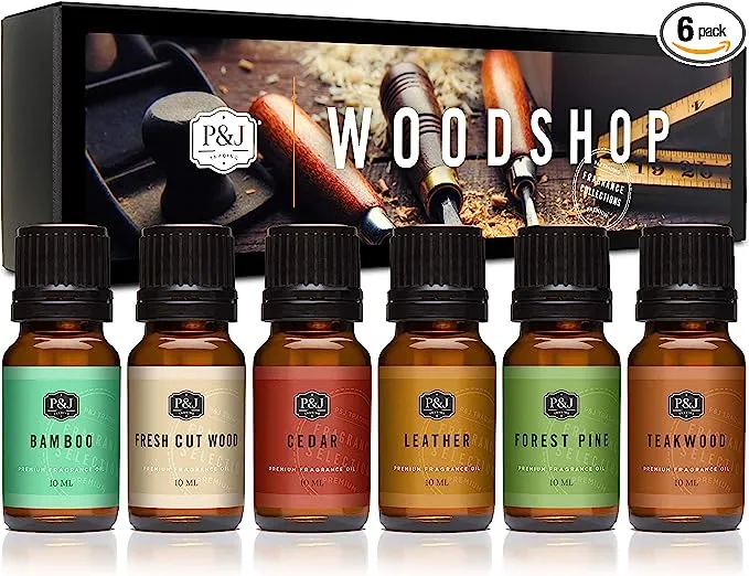 Bonfire Set of 6 Fragrance Oils - Premium Grade Scented Oil - 10ml - Smores, Night Air, Cola, Hot Chocolate, Campfire, Cut Wood