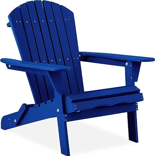 Best Choice Products Folding Adirondack Chair Outdoor