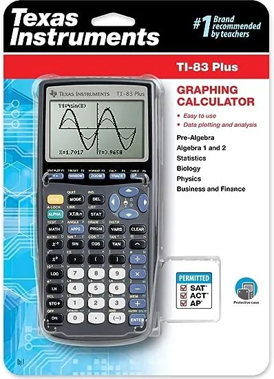 Texas Instruments TI 83 Plus Graphics Calculator