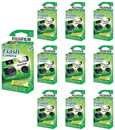 Fujifilm Quicksnap Smart Continuos Flash 35mm Single Use Film Camera Easy To Use