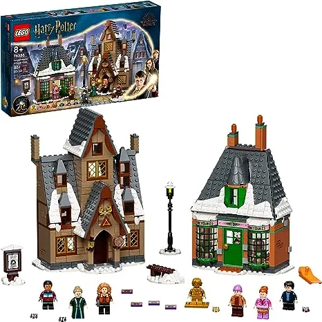 LEGO Harry Potter Hogsmeade Village Visit 76388 Building Toy, 20th Anniversary Set with Collectible Golden Ron Weasley Minifigure, Birthday Gift for Idea for Kids, Girls and Boys Ages 8+ 