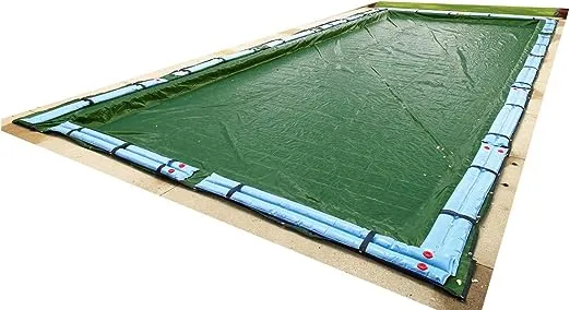 Blue Wave 12-Year 20 ft. x 44 ft. Rectangular Forest Green In Ground Winter Pool Cover BWC854