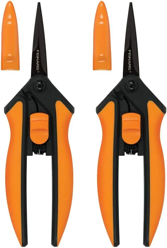 Fiskars 2pk Non-Stick Micro-Tip Pruning Snips