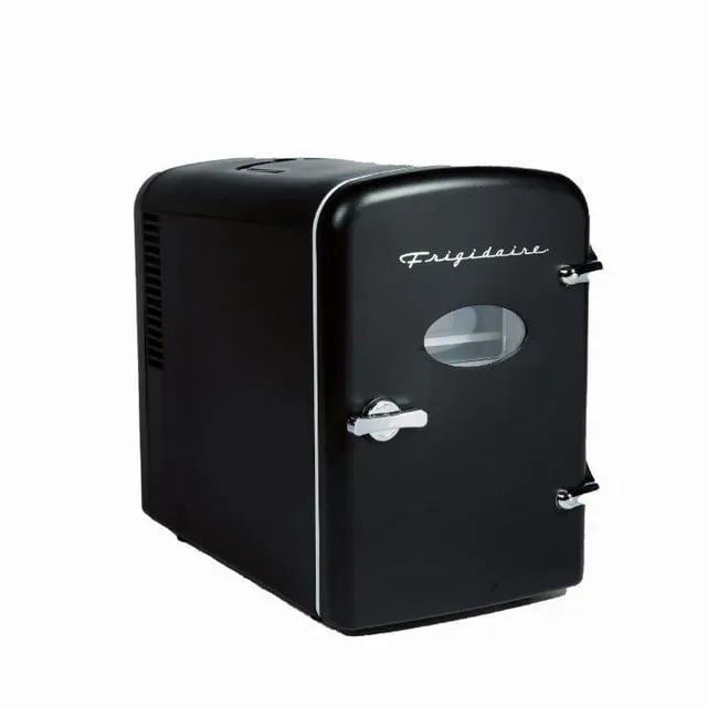 Frigidaire EFMIS129 Black Portable Retro 6-Can Mini Fridge