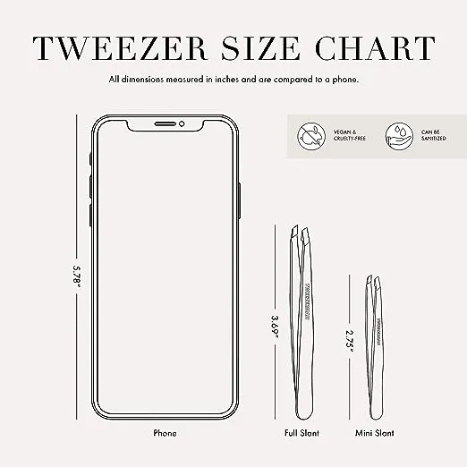 Tweezerman Slant Tweezer - Granite Sky Model No. 1230-GSR